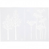 Schablone, Herbst, A4, Blatt 210x297 mm, 1 Stk
