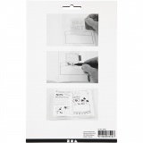 Schablone, Monate, Blatt 12,5x17,5 cm, 1 Bl.