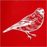 Siebdruck-Schablonen, Vogel, 20x22 cm, 1 Bl.