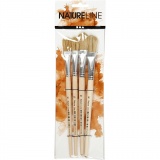 Lackierpinsel, 10+16, L 13-18 mm, B 13-17 cm, Flach, 4 Stk/ 1 Pck