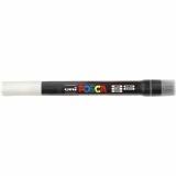 Posca Marker , PCF350, Strichstärke 1-10 mm, Pinsel, Weiß, 1 Stk
