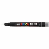 Posca Marker , PCF350, Strichstärke 1-10 mm, Pinsel, Weiß, 1 Stk