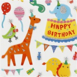 Sticker, Tier-Orchester, Blatt 15x16,5 cm, 1 Bl.