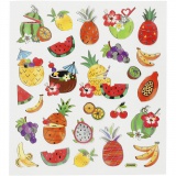 Sticker, Exotische Früchte, Blatt 15x16,5 cm, 1 Bl.