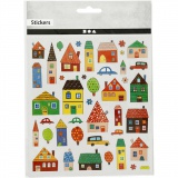 Sticker, Stadt, Blatt 15x16,5 cm, 1 Bl.