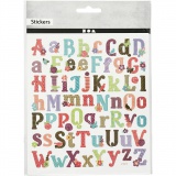 Sticker, Alphabet, 15x16,5 cm, 1 Bl.