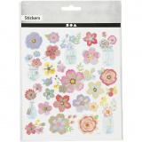 Sticker, Frühlingsblumen, 15x16,5 cm, 1 Bl.