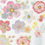Sticker, Frühlingsblumen, Blatt 15x16,5 cm, 1 Bl.
