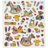 Sticker, Baby, Blatt 15x16,5 cm, 1 Bl.