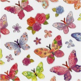 Sticker, Schmetterlinge, Blatt 15x16,5 cm, 1 Bl.