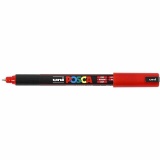 Posca Marker , PC-1MR, Strichstärke 0,7 mm, extrafein, Rot, 1 Stk