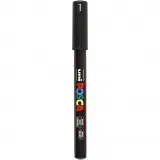 Posca Marker , Nr. PC-1MR, Strichstärke 0,7 mm, extrafein, Schwarz, 1 Stk