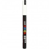 Posca Marker , PC-1MR, Strichstärke 0,7 mm, extrafein, Weiß, 1 Stk