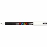 Posca Marker , PC-1MR, Strichstärke 0,7 mm, extrafein, Weiß, 1 Stk