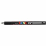 Posca Marker , PC-1MR, Strichstärke 0,7 mm, extrafein, Silber, 1 Stk