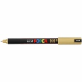 Posca Marker , PC-1MR, Strichstärke 0,7 mm, extrafein, Gold, 1 Stk