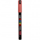 Posca Marker , PC-1MR, Strichstärke 0,7 mm, extrafein, Metallic-Rot, 1 Stk