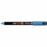 Posca Marker , PC-1MR, Strichstärke 0,7 mm, extrafein, Metallic-Blau, 1 Stk