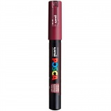Posca Marker , PC-1M, Strichstärke 0,7 mm, extrafein, Bordeaux, 1 Stk