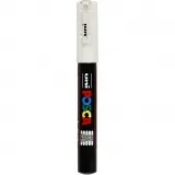Posca Marker , Nr. PC-1M, Strichstärke 0,7 mm, extrafein, Weiß, 1 Stk