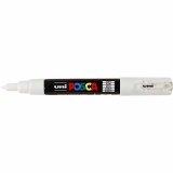 Posca Marker , PC-1M, Strichstärke 0,7 mm, extrafein, Weiß, 1 Stk