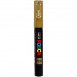 Posca Marker , PC-1M, Strichstärke 0,7 mm, extrafein, Gold, 1 Stk