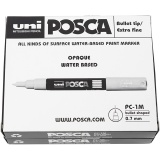 Posca Marker , PC-1M, Strichstärke 0,7 mm, extrafein, Sortierte Farben, 12 Stk/ 1 Pck
