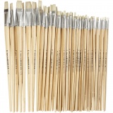 Nature Line Pinsel, 1+2+4+8+14+20, L 27,5-33 cm, B 5-19 mm, Flach, 64 Stk/ 1 Pck