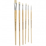 Nature Line Pinsel, 1+2+4+8+14+20, L 27,5-33 cm, B 5-19 mm, Flach, 64 Stk/ 1 Pck