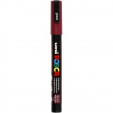 Posca Marker , PC-3M, Strichstärke 0,9-1,3 mm, fein, Bordeaux, 1 Stk