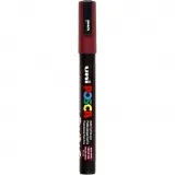 Posca Marker , Nr. PC-3M, Strichstärke 0,9-1,3 mm, fein, Bordeaux, 1 Stk