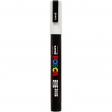 Posca Marker , PC-3M, Strichstärke 0,9-1,3 mm, fein, Weiß, 1 Stk