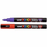 Posca Marker , PC-3M, Strichstärke 0,9-1,3 mm, fein, Violett, 1 Stk