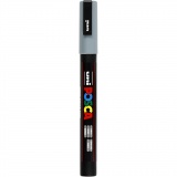 Posca Marker , PC-3M, Strichstärke 0,9-1,3 mm, fein, Grau, 1 Stk