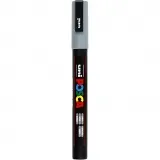 Posca Marker , Nr. PC-3M, Strichstärke 0,9-1,3 mm, fein, Grau, 1 Stk