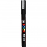 Posca Marker , PC-3M, Strichstärke 0,9-1,3 mm, fein, Silber, 1 Stk