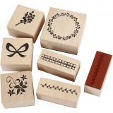 Deko-Stempel, Natur, 7 sort./ 1 Pck