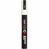 Posca Marker , PC-5M, Strichstärke 2,5 mm, Medium, Weiß, 1 Stk
