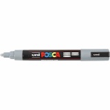 Posca Marker , PC-5M, Strichstärke 2,5 mm, Medium, Grau, 1 Stk