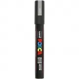 Posca Marker , Nr. PC-5M, Strichstärke 2,5 mm, Medium, Silber, 1 Stk