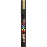 Posca Marker , PC-5M, Strichstärke 2,5 mm, Medium, Gold, 1 Stk