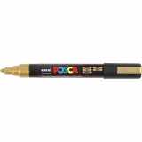 Posca Marker , PC-5M, Strichstärke 2,5 mm, Medium, Gold, 1 Stk