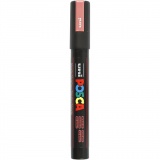 Posca Marker , PC-5M, Strichstärke 2,5 mm, Medium, Metallic-Rot, 1 Stk