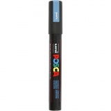 Posca Marker , Nr. PC-5M, Strichstärke 2,5 mm, Metallic-Blau, 1 Stk