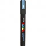 Posca Marker , Nr. PC-5M, Strichstärke 2,5 mm, Medium, Metallic-Blau, 1 Stk
