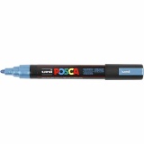 Posca Marker , PC-5M, Strichstärke 2,5 mm, Medium, Metallic-Blau, 1 Stk