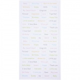 Sticker, Baby, Blatt 12x23 cm, 2x84 Stk/ 1 Pck