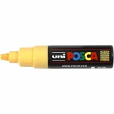 Posca Marker , Nr. PC-8K, Strichstärke 8 mm, breit, Strohgelb, 1 Stk
