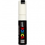 Posca Marker , PC-8K, Strichstärke 8 mm, breit, Weiß, 1 Stk