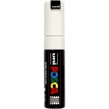 Posca Marker , Nr. PC-8K, Strichstärke 8 mm, breit, Weiß, 1 Stk